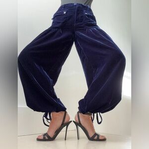 Free people lotus balloon Velvet Luxe Pants